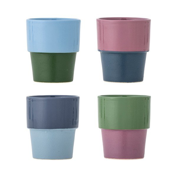 Šalice u setu 4 kom za cappuccino glinene 150 ml Ewan – Bloomingville