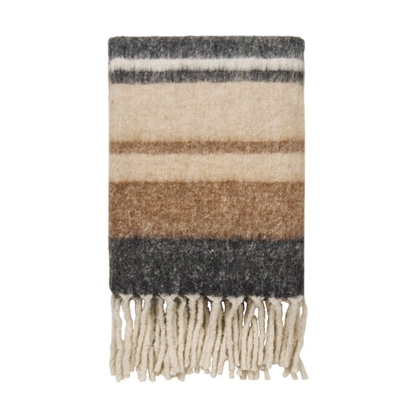 Smeđa deka od mješavine vune 130x170 cm Carmel – House Nordic