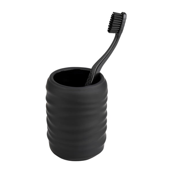 Crna keramička čaša za četkice za zube Illana – Wenko-image-3