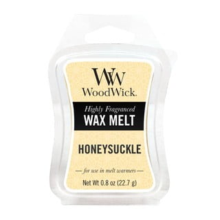 Vosak na aromalump s honeysuckle i jasmine Woodwick, gori vrijeme 20 h