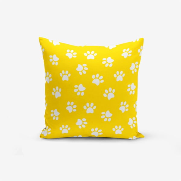 Žuta jastučnica s primjesom pamuka Minimalist Cushion Covers Yellow Background Pati, 45 x 45 cm