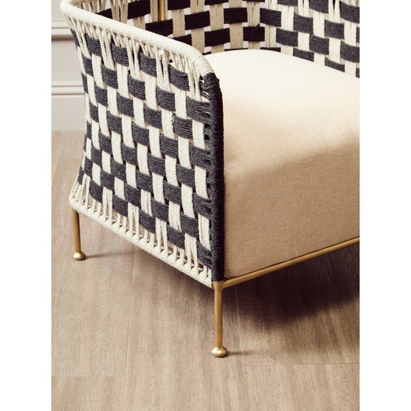 Crno-bijela fotelja Satna – Premier Housewares-image-4