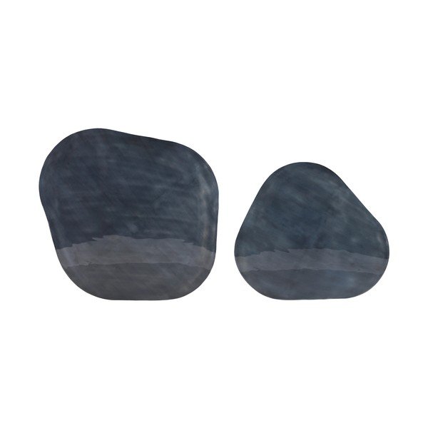 Antracitno sivi metalni stolići za kavu u setu 2 kom 59x60 cm Kalinda – Bizzotto-image-3