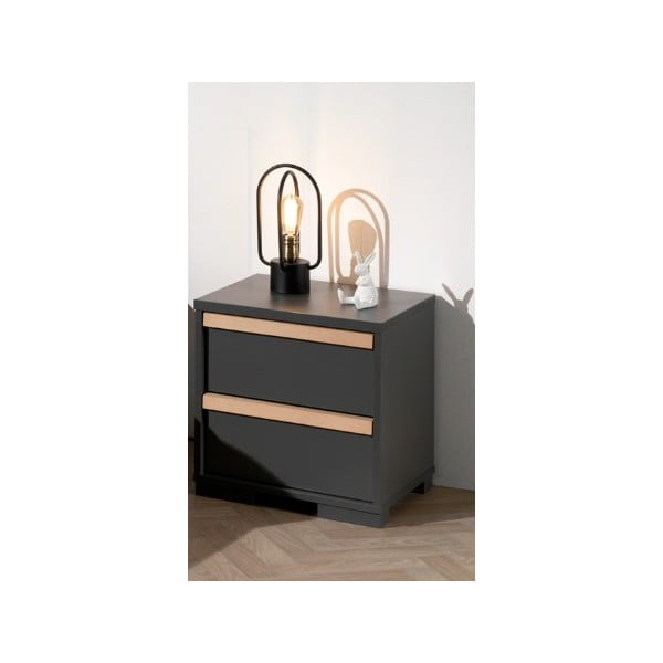 Tamno sivi dječji noćni ormarić London – Vipack-image-3