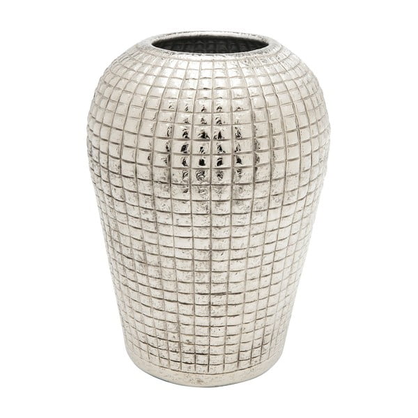 Aluminijska vaza u srebrnoj boji Kare Design Cubes, visina 29 cm