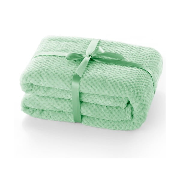 Mint zelena deka od mikrovlakana DecoKing Henry, 70 x 150 cm