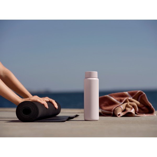 Svijetlo ružičasta termo šalica od nehrđajućeg čelika 650 ml Singles – Zone-image-2