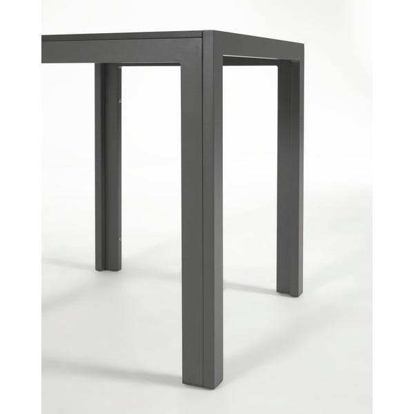 Sivi aluminijski vrtni stol Kave Home Sirley, 70 x 70 cm-image-2