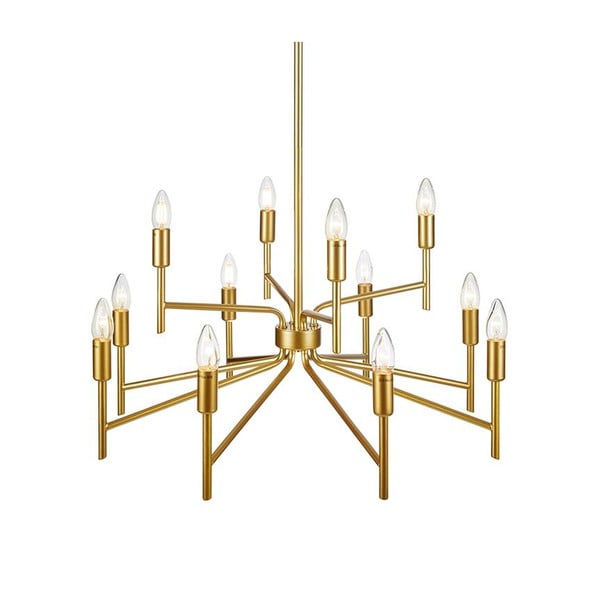 Viseća lampa s dvanaest krakova u zlatnoj boji Markslöjd Regent-image-3