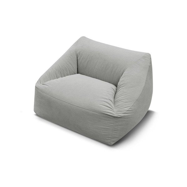 Svijetlo siva vreća za sjedenje od samta Lilibet – Bobochic Paris-image-3