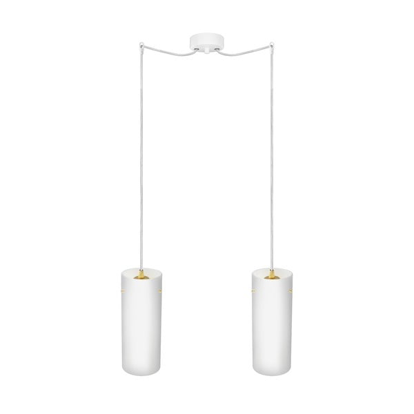 PAIPU Elementary dvostruka svjetiljka, mat opal / zlatna / bijela / bijela