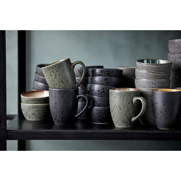 Crna/jantarna keramička šalica 300 ml Black/Amber – Bitz-image-2