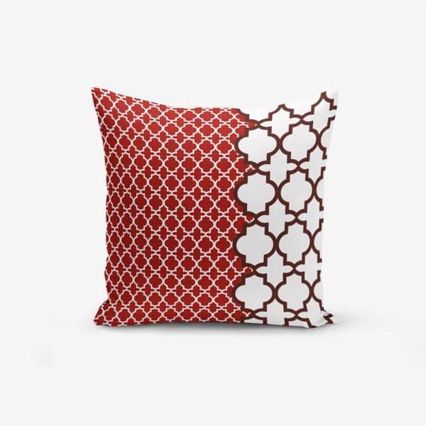 Jastučnica s primjesom pamuka Minimalist Cushion Covers Geometric Rojo, 45 x 45 cm