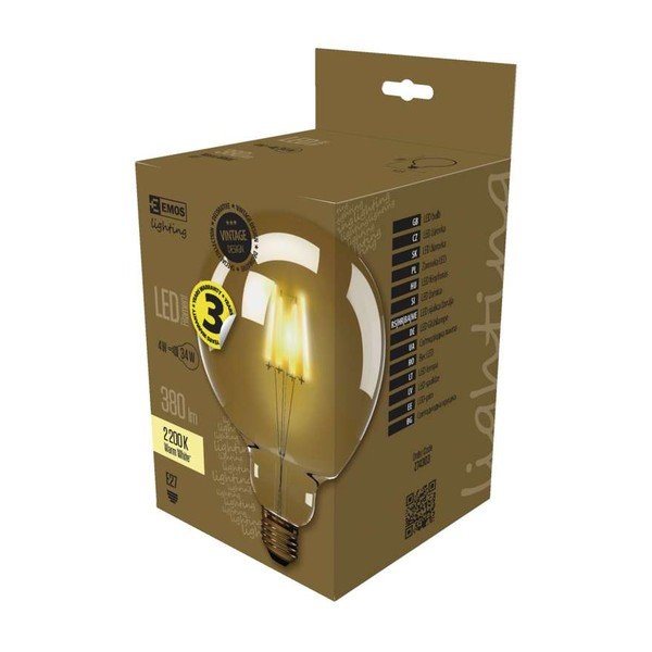 LED žarulja EMOS Vintage G125 Warm White, 4W E27-image-2