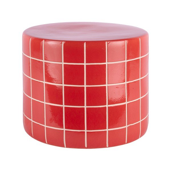 Okrugao pomoćni stol keramički ø 42 cm Retro Tiles – Leitmotiv
