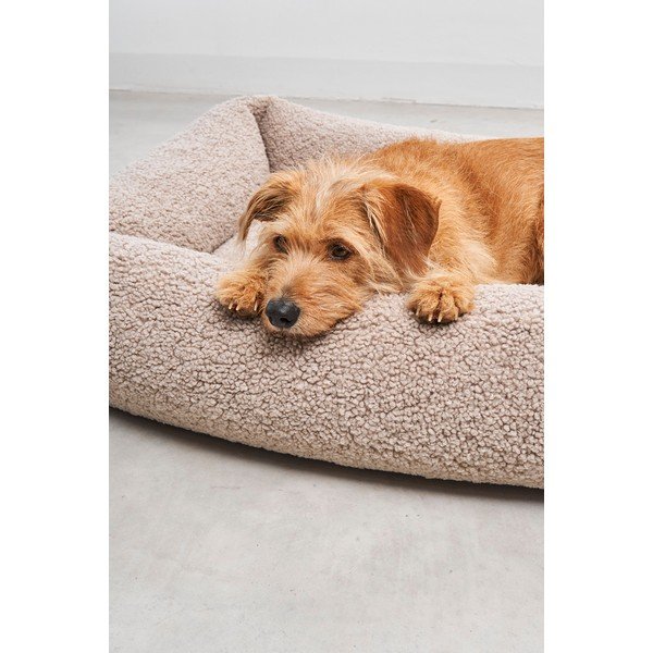 Bež krevet za pse od boucle tkanine 71x91 cm Senso Greige M – MiaCara-image-3