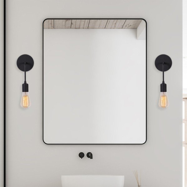 Mat crna zidna lampa Dartini – Opviq lights-image-4