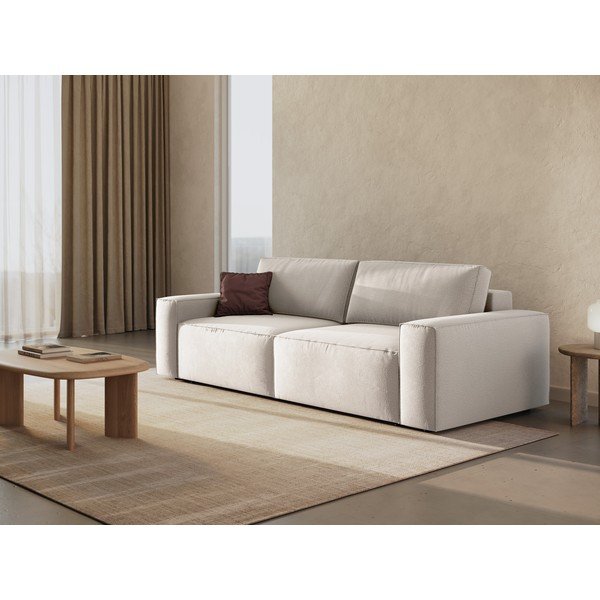 Bež sklopiva sofa 247 cm Jodie – Micadoni Home-image-1