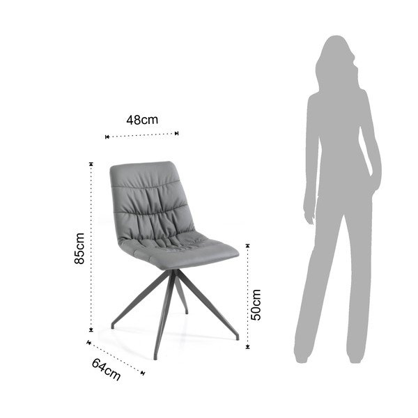 Set od 2 sive blagovaonske stolice Tomasucci Chiara-image-3