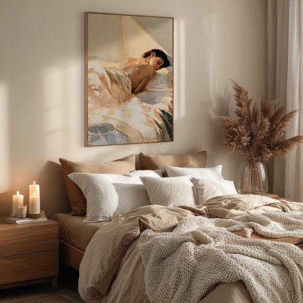 Tiskana slika s okvirom/na platnu 70x100 cm Dreamy Rays – Styler-image-3