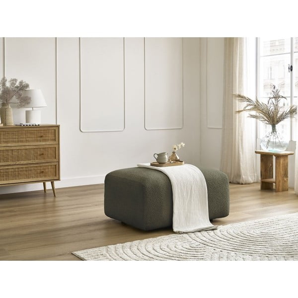 Zeleni tabure od bouclé tkanine Tina – Bobochic Paris-image-1