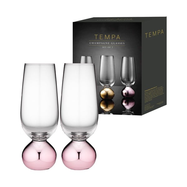 Čaše za šampanjac u setu od 2 kom 250 ml Astrid Rose - Ladelle-image-2