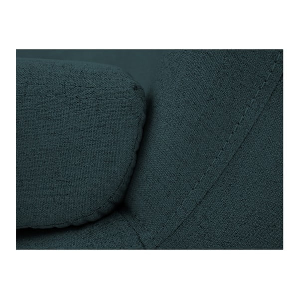 Tamnoplava fotelja sa smeđim nogama Mazzini Sofas Pijemont-image-4