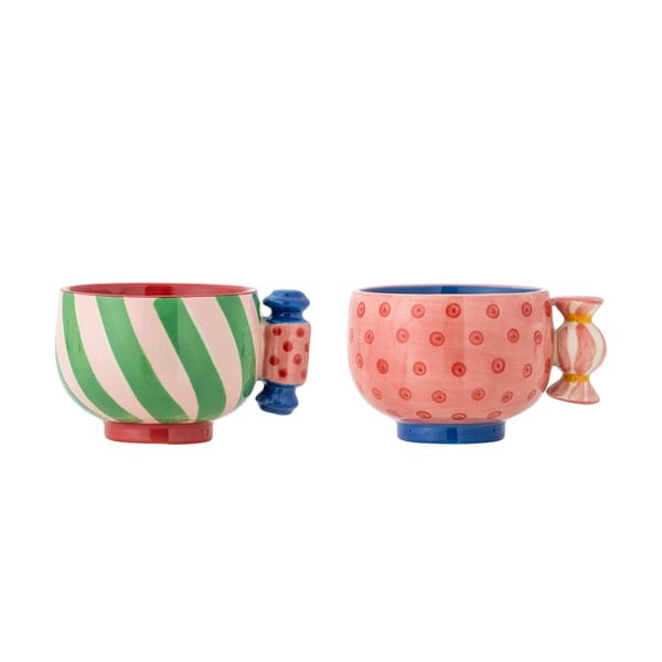 Šalice u setu 2 kom za espresso s božićnim motivom od kamenine 250 ml Caramella – Bloomingville