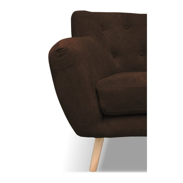 Smeđa sofa Cosmopolitan design London, 162 cm-image-3