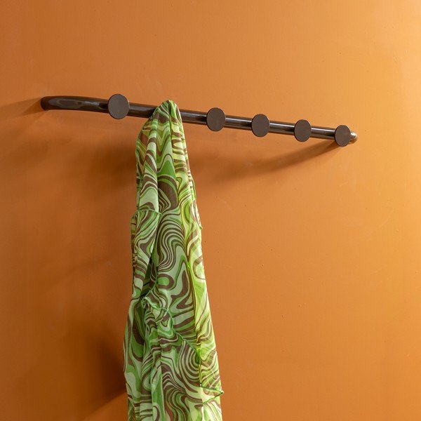 Tamno smeđa metalna zidna vješalica 75 cm Retro – Spinder Design-image-1