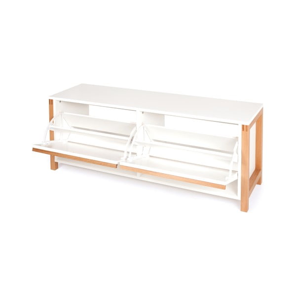 Klupa za cipele s dvije ladice Woodman Northgate-image-4