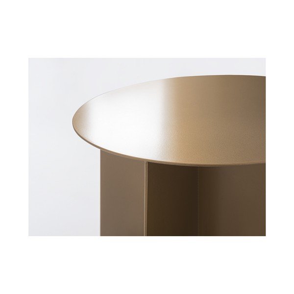 Konferencijski metalni stol u zlatnoj boji Custom Form Oli, ⌀ 50 cm-image-3