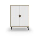 Bijeli/u prirodnoj boji ormarić u dekoru hrasta 90x120 cm Nola – Marckeric