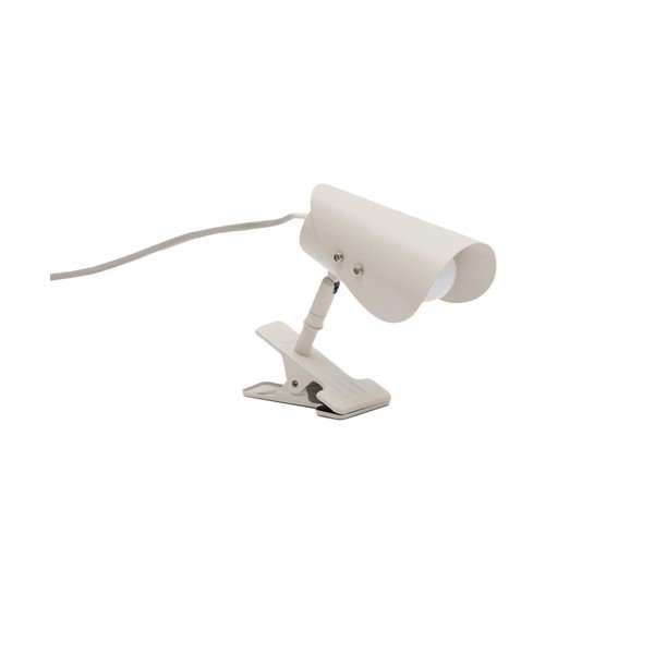 Svijetlo siva metalna stolna lampa s hvataljkom (visina 16 cm) Jula – Kave Home