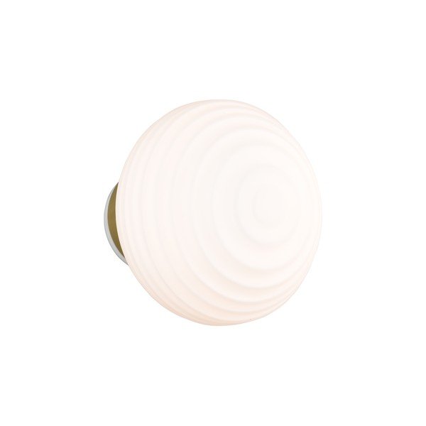 Bijela staklena LED zidna lampa s USB ø 15,5 cm Earl – Reality-image-3