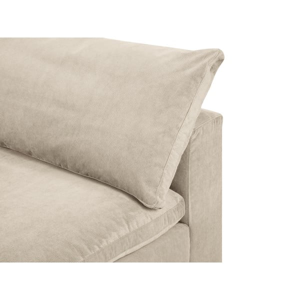 Bež obostrani kutni dio modularne sofe od samta Windsor & Co Sofas Galaxy-image-1