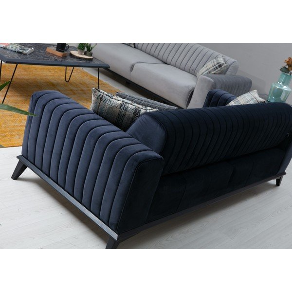 Tamno plava sofa 220 cm Lisa – Balcab Home-image-1