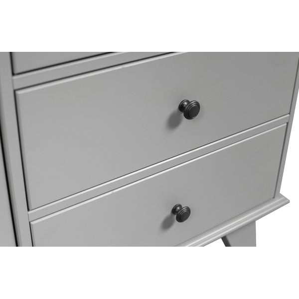 Svijetlo siva dječja garderoba od masivnog bora 98x190 cm Lily – WOOOD-image-1