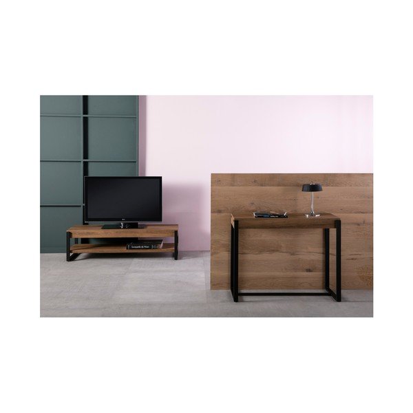 Smeđi TV stol s crnim nogama Marckeric Melody-image-4