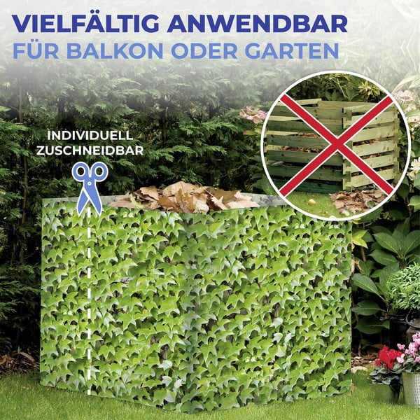 Zeleni plastičan balkonski zastor 500x85 cm Wilder Wein – Maximex-image-1