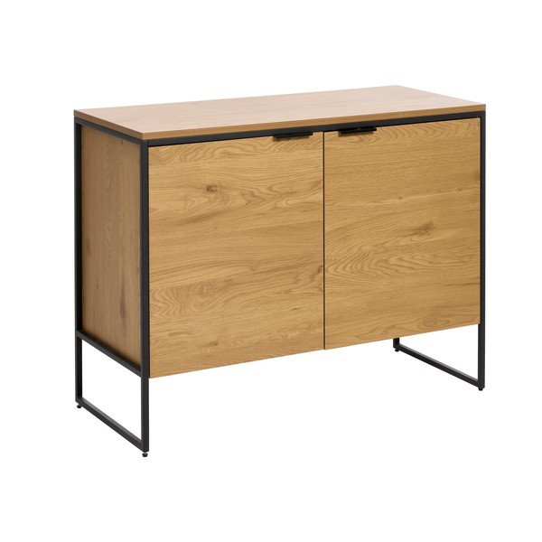 Komoda u dekoru hrasta u prirodnoj boji 104,5x80x45 cm Cesura – Unique Furniture-image-2