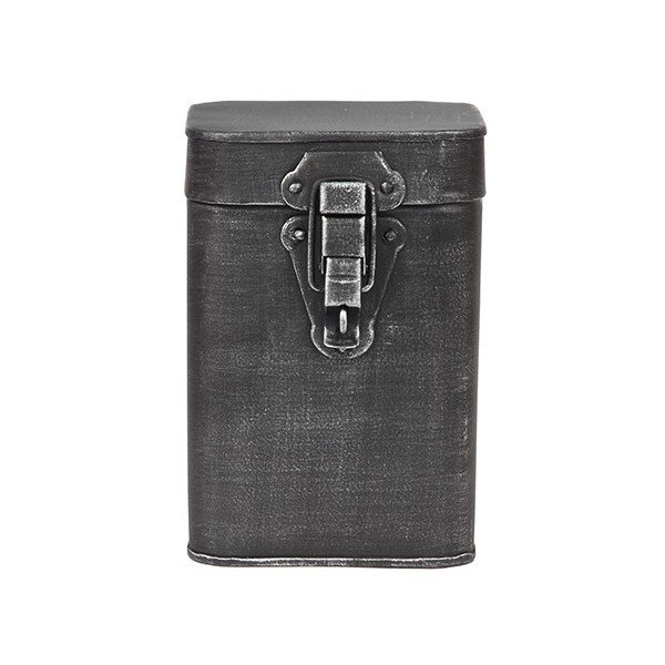 Crna metalna kutija za pohranu LABEL51, visina 17 cm-image-2
