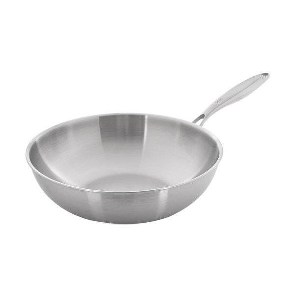 Wok tava od nehrđajućeg čelika ø 30 cm Steela – Orion-image-2