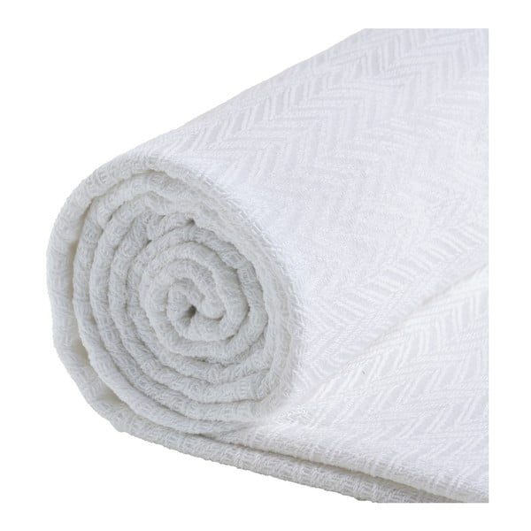 Bijeli prekrivač od recikliranog pamuka 260x280 cm Spike – Ixia-image-4