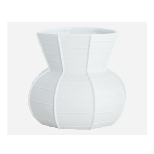 Vaza za tkanje, bijela, 12 cm