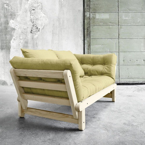 Sofa na razvlačenje Karup Beat Natural / Avocado Green-image-1