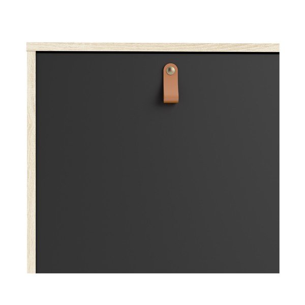 Crna komoda Tvilum Stubbe, 147 x 87 cm-image-4