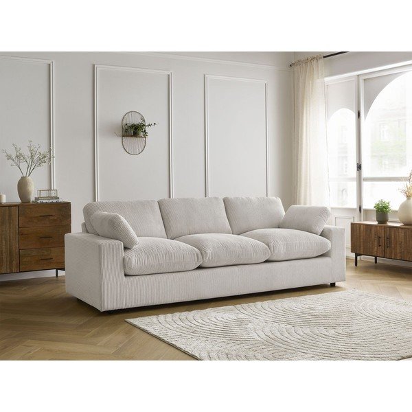Bež sofa od samta 250 cm Belair – Bobochic Paris-image-1