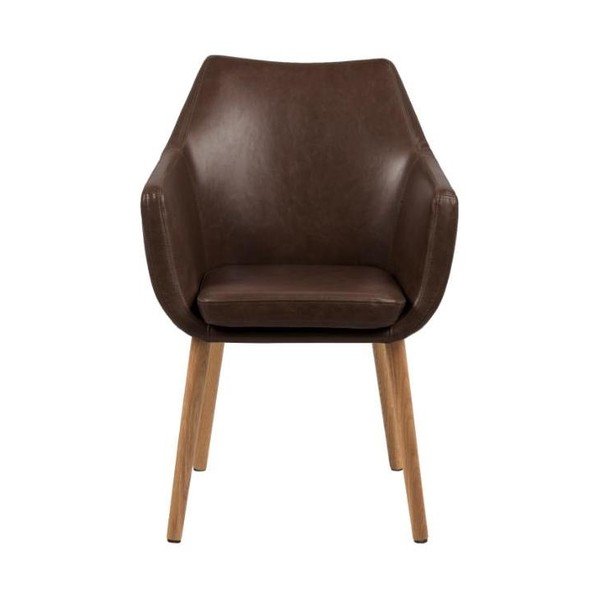 Smeđi naslonjač Actona Nora-image-2