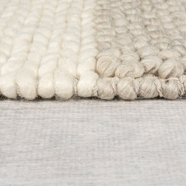 Bež ručno rađena staza od mješavine vune 60x230 cm Minerals Patchwork – Flair Rugs-image-4